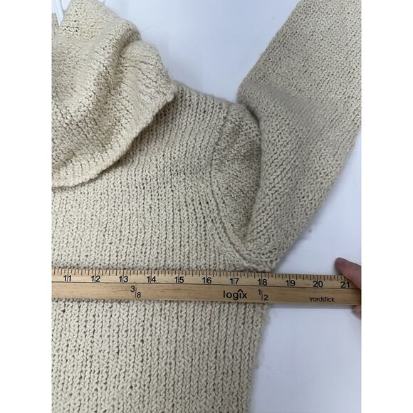 Eileen Fisher Womens Sweater Medium Tan Pullover Crowl Neck Merino Wool Camel - Picture 8 of 11
